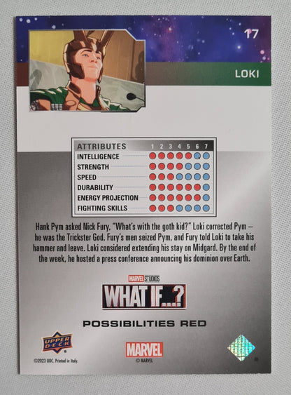 Loki - 2023 Upper Deck Marvel Studios What If...? #17 /888