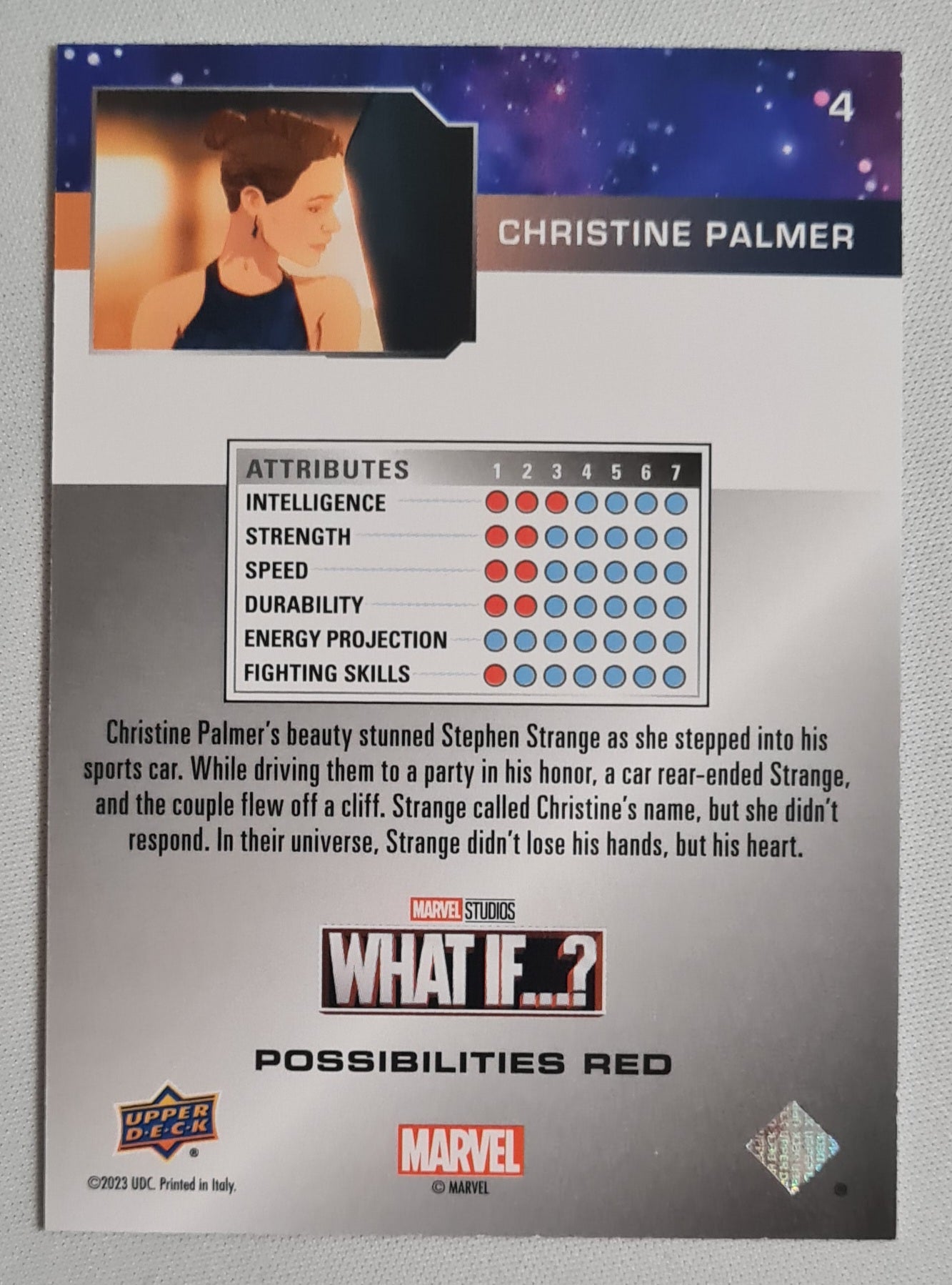 Christine Palmer - 2023 Upper Deck Marvel Studios What If...? #4 /888