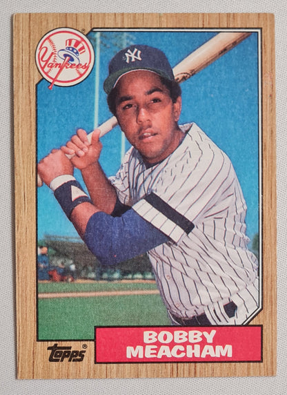 Bobby Meacham - 1987 Topps "Chewing Gum" Card Baseball New York Yankees #62