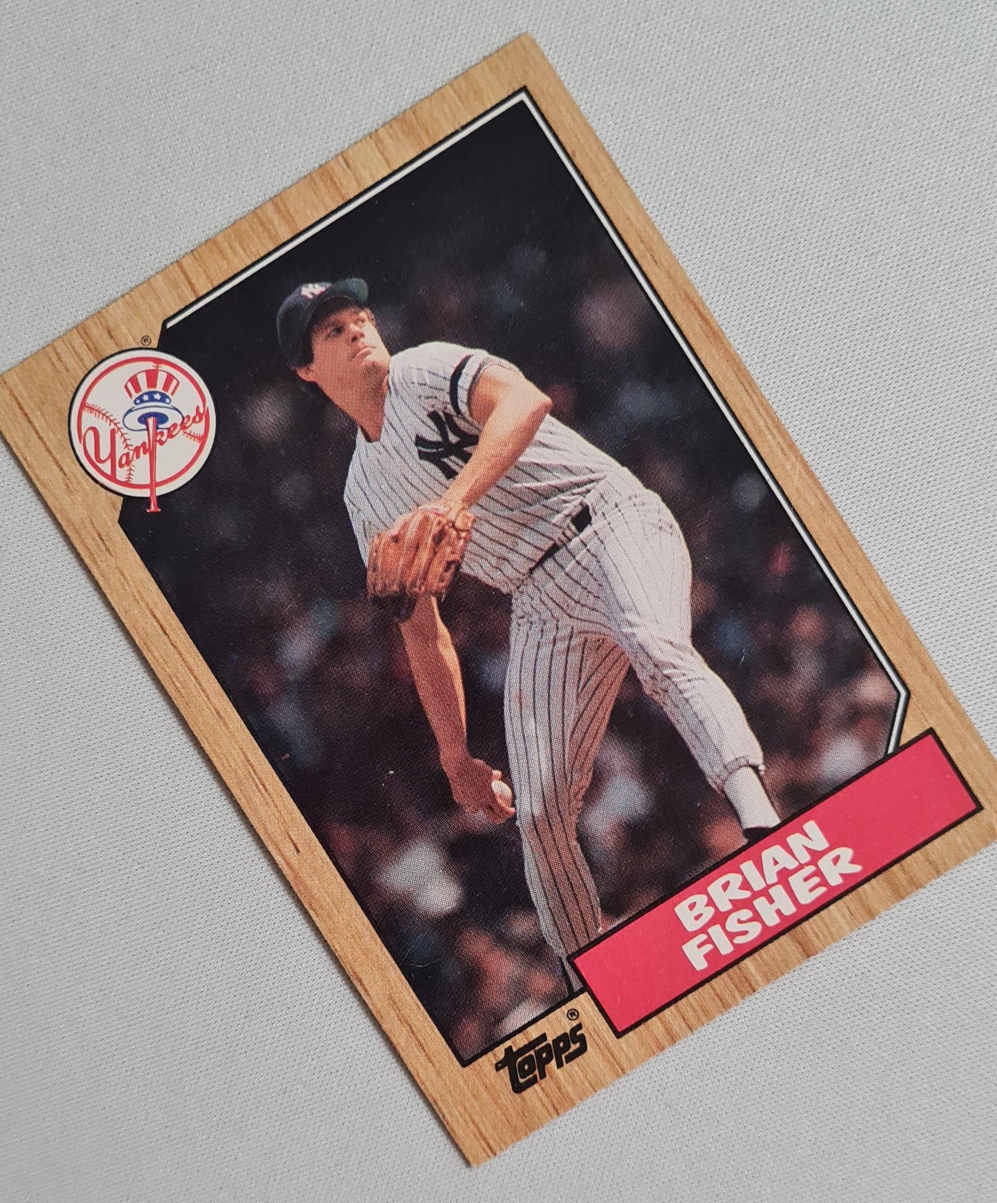 Brian Fisher - 1987 Topps "Chewing Gum" Card Baseball New York Yankees #316