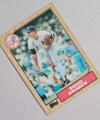Doug Drabek - 1987 Topps "Chewing Gum" Card Baseball New York Yankees #283