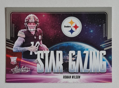 Roman Wilson - 2024 Panini Absolute Football NFL Pittsburgh Steelers Star Gazing (RC) #SG-RWN