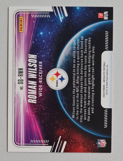 Roman Wilson - 2024 Panini Absolute Football NFL Pittsburgh Steelers Star Gazing (RC) #SG-RWN