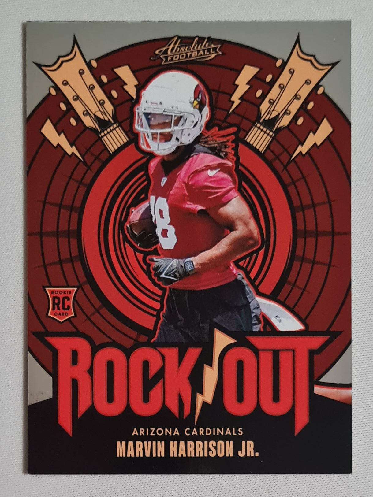 Marvin Harrison Jr. - 2024 Panini Absolute Football NFL Arizona Cardinals -Rock Out- #RO-MHJ
