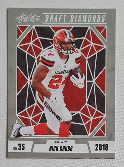 Nick Chubb - 2024 Panini Absolute Football NFL Browns Draft Diamonds #DD-NCB