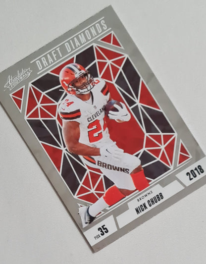 Nick Chubb - 2024 Panini Absolute Football NFL Browns Draft Diamonds #DD-NCB