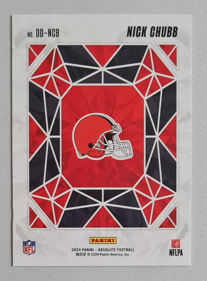 Nick Chubb - 2024 Panini Absolute Football NFL Browns Draft Diamonds #DD-NCB