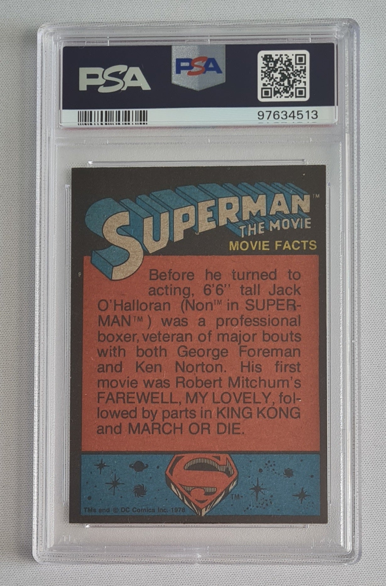 Superman-Movie - 1978 DC Comics - Zooming Across The Sky #4 PSA 7 NM