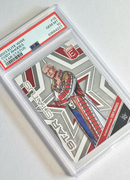 Cody Rhodes - 2023 Panini Elite WWE Star Status #15 PSA 10 GEM MT