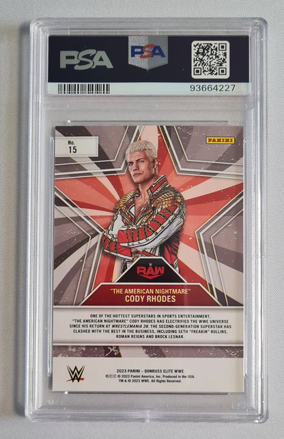 Cody Rhodes - 2023 Panini Elite WWE Star Status #15 PSA 10 GEM MT