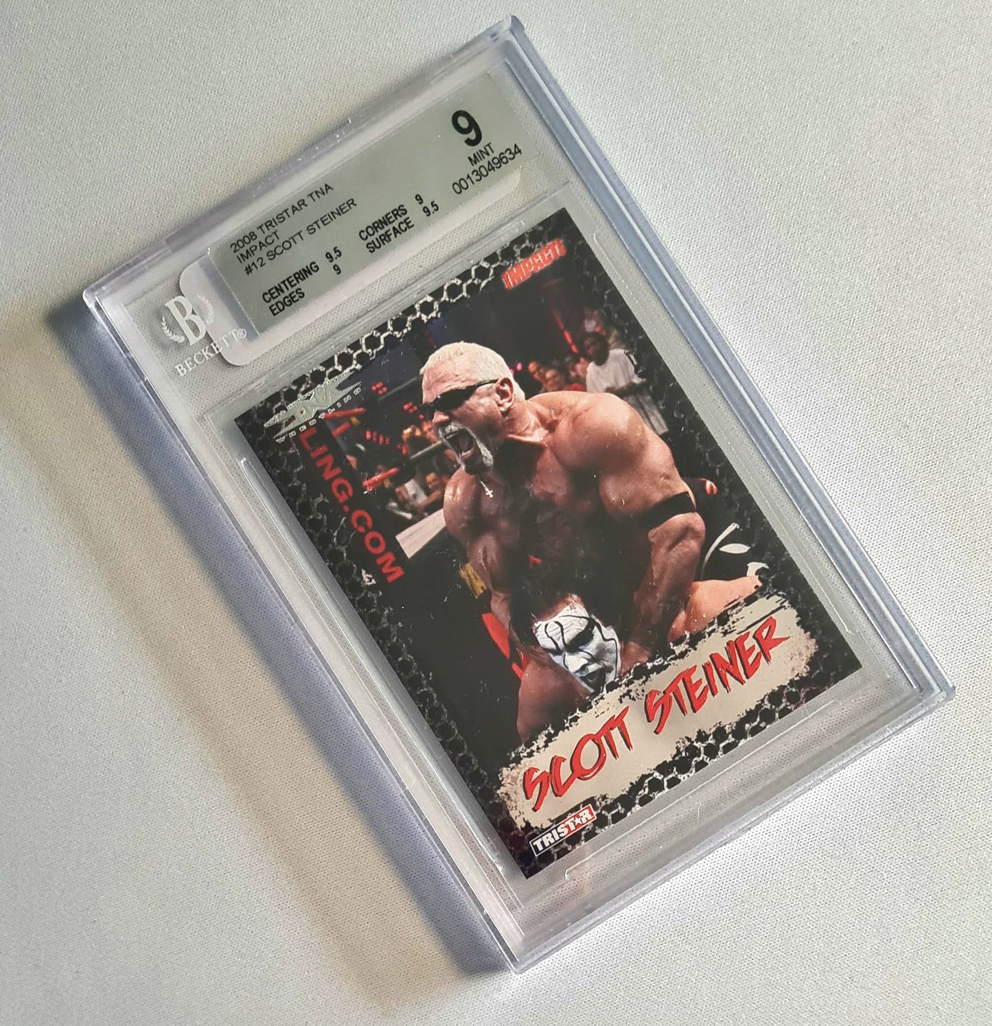 Scott Steiner - 2008 Tristar TNA Wrestling IMPACT #12 Beckett 9 MINT