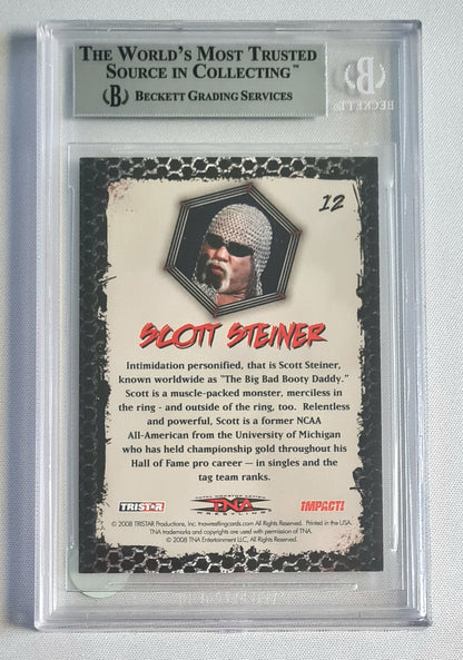 Scott Steiner - 2008 Tristar TNA Wrestling IMPACT #12 Beckett 9 MINT