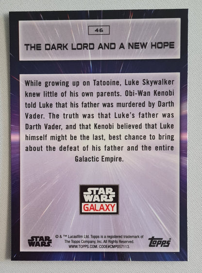 The Dark Lord and A New Hope - 2022 Topps Star Wars Galaxy #46