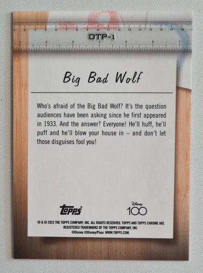 Big Bad Wolf - 2023 Topps Disney 100 Off The Page #OTP-1