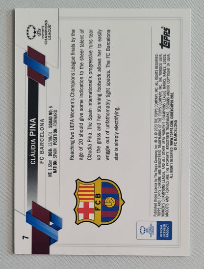 Clàudia Pina - 2023 Topps Champions League Future Stars #7