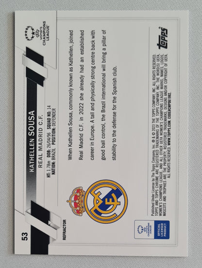 Kathellen Sousa - 2023 Topps Chrome Champions League (RC) #53