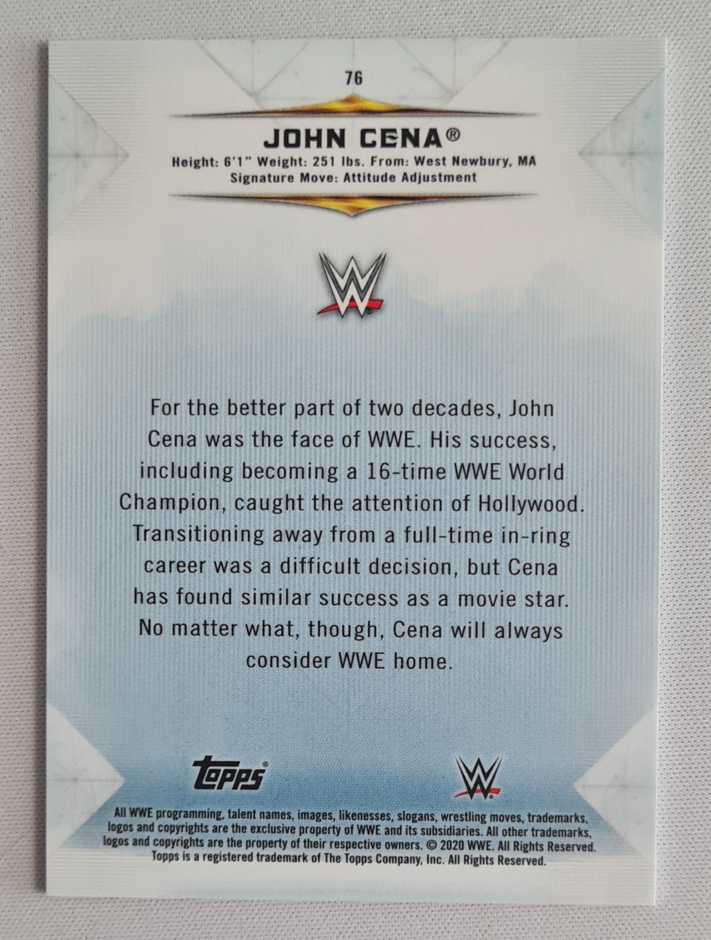 John Cena - 2020 Topps WWE #76