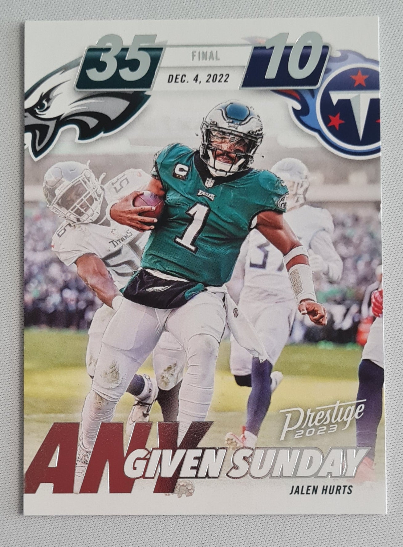 Jalen Hurts - 2023 Panini Prestige Given Sunday #AGS-13