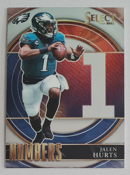 Jalen Hurts - 2021 Panini Select Numbers #SN-9