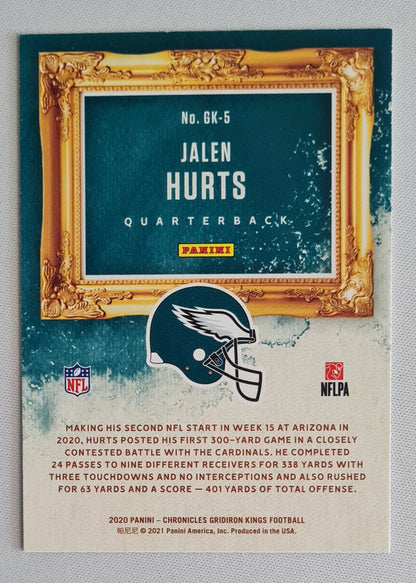 Jalen Hurts - 2020 Panini Gridiron Kings (RC) #GK-5