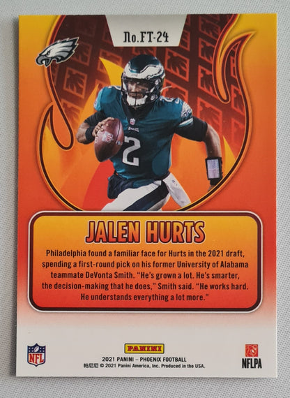 Jalen Hurts - 2021 Panini Phoenix Flame Thrower #FT-24