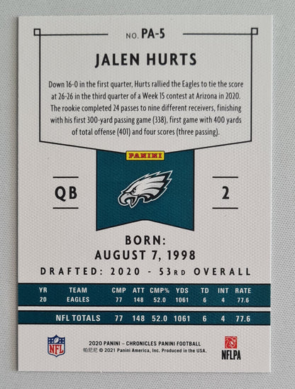 Jalen Hurts - 2020 Panini Chronicles #PA-5