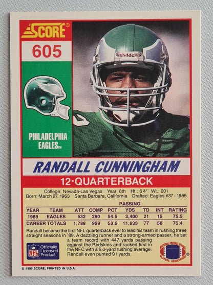 Randall Cunningham - 1990 Score #605