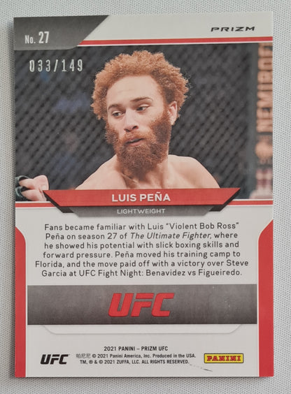 Luis Peña - 2021 Panini Prizm Purple UFC (RC) /149 #27