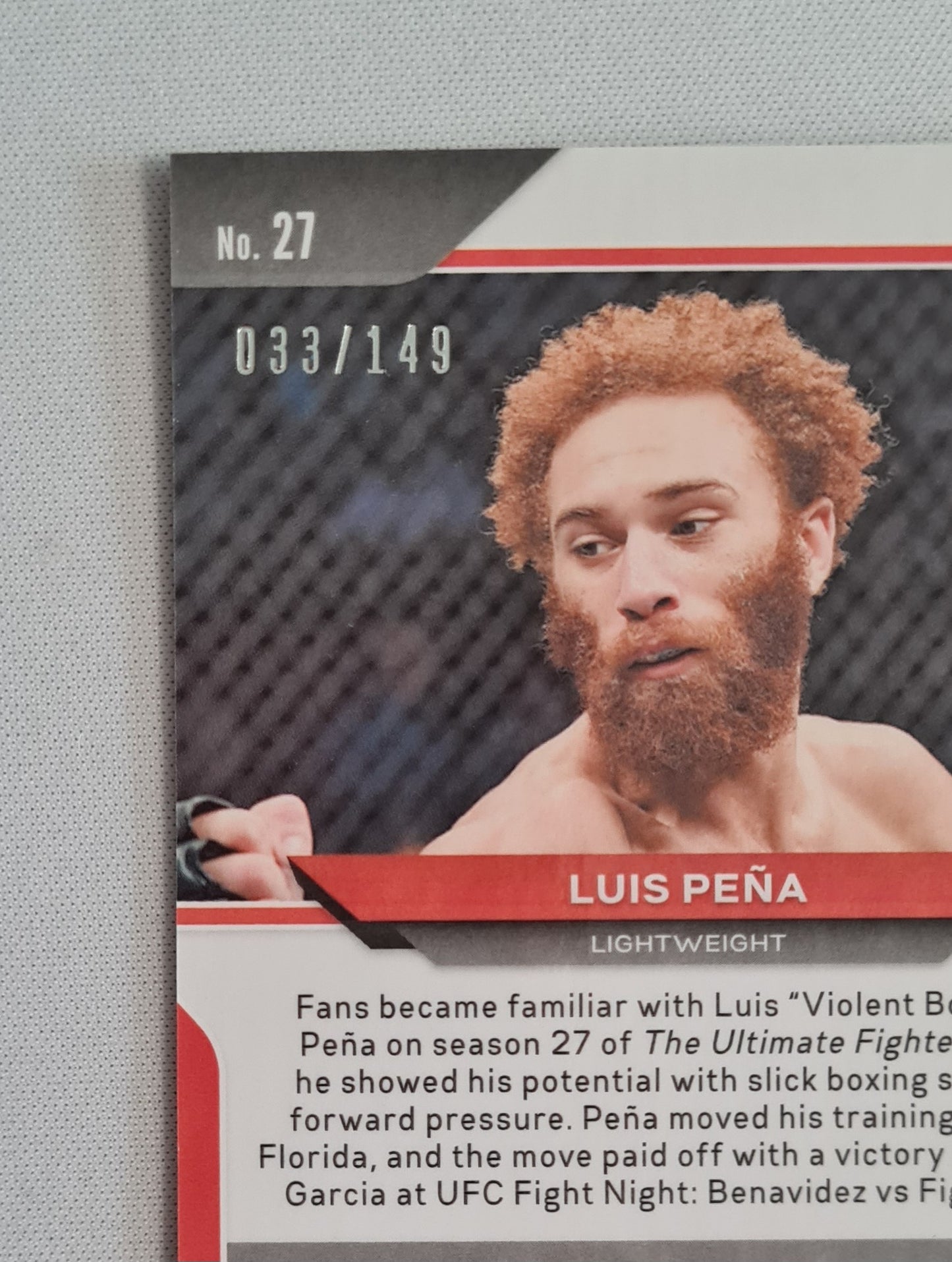 Luis Peña - 2021 Panini Prizm Purple UFC (RC) /149 #27