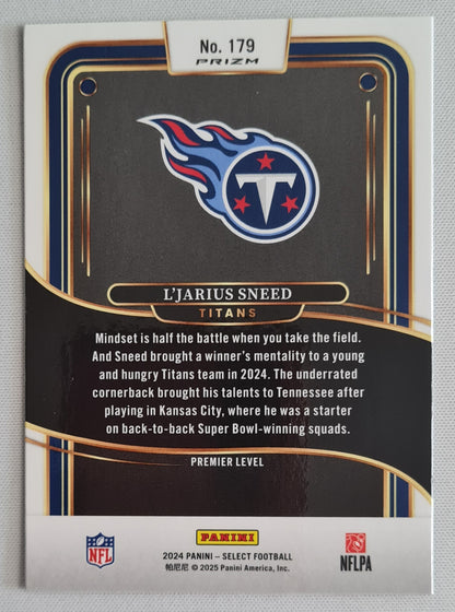 L'jarius Sneed - 2024 Panini Prizm Silver Select #179