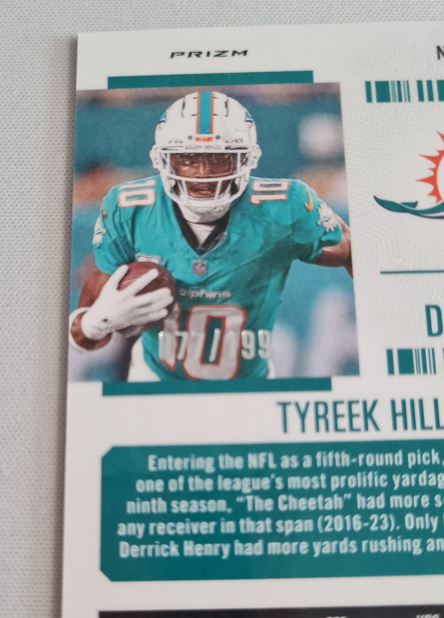 Tyreek Hill - 2024 Panini Contenders Optic Season Ticket Red /199 #34