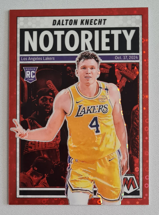 Dalton Knecht - 2024 Panini Prizm Notoriety Red (RC) /99