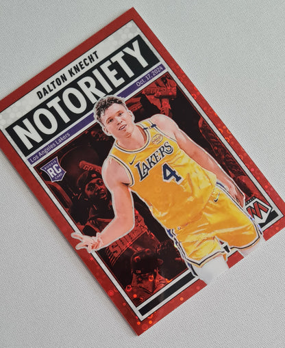 Dalton Knecht - 2024 Panini Prizm Notoriety Red (RC) /99