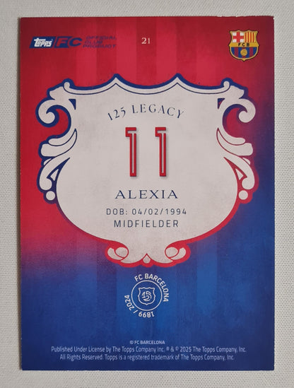 Alexia - 2025 Topps FC Barcelona Official Club Product - 125 Legacy Set #21
