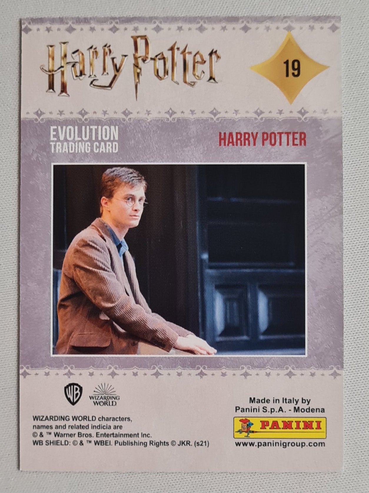 Harry Potter - Panini (italy) Wizarding World WB - Evolution Trading Card - #19