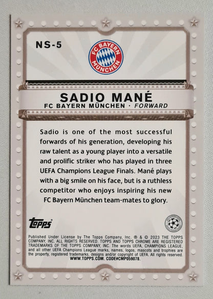 Sadio Mane - 2023 Topps Now Starring FC Bayern Munchen (CL) #NS-5