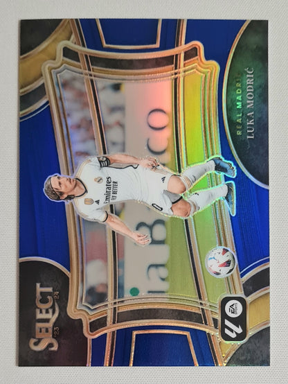 Luka Modric - 2023/24 Panini Select La Liga Soccer Real Madrid Prizm Field Level #224 Blue Prizm