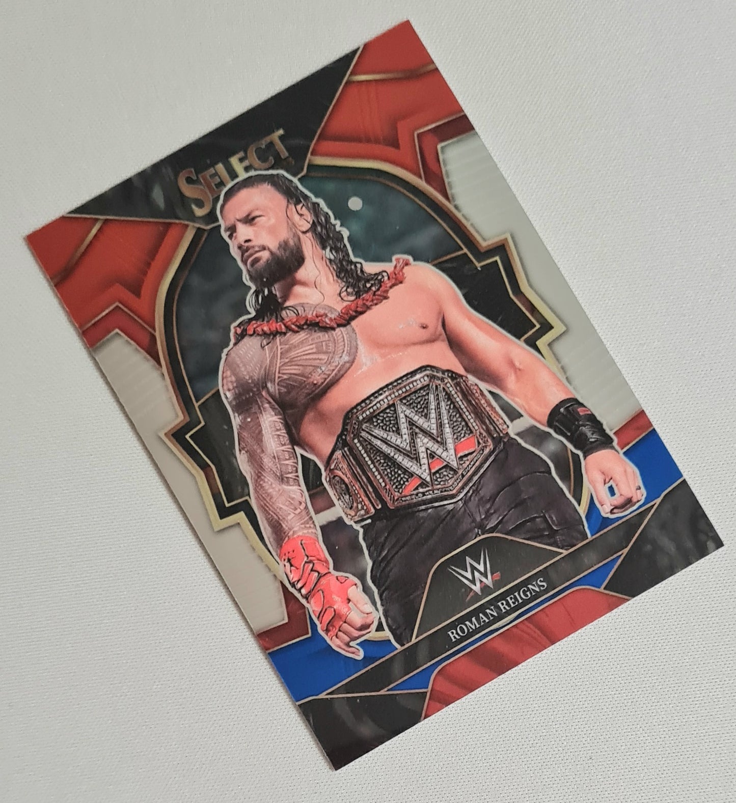 Roman Reigns - 2023 Panini Select WWE Wrestling Smack Down Prizm concourse #44 Red/White/Blue