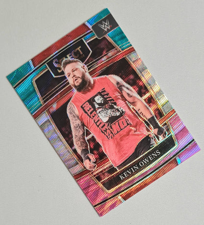 Kevin Owens - 2022 Panini Select WWE Wrestling RAW Prizm Concourse #32 Tri Color