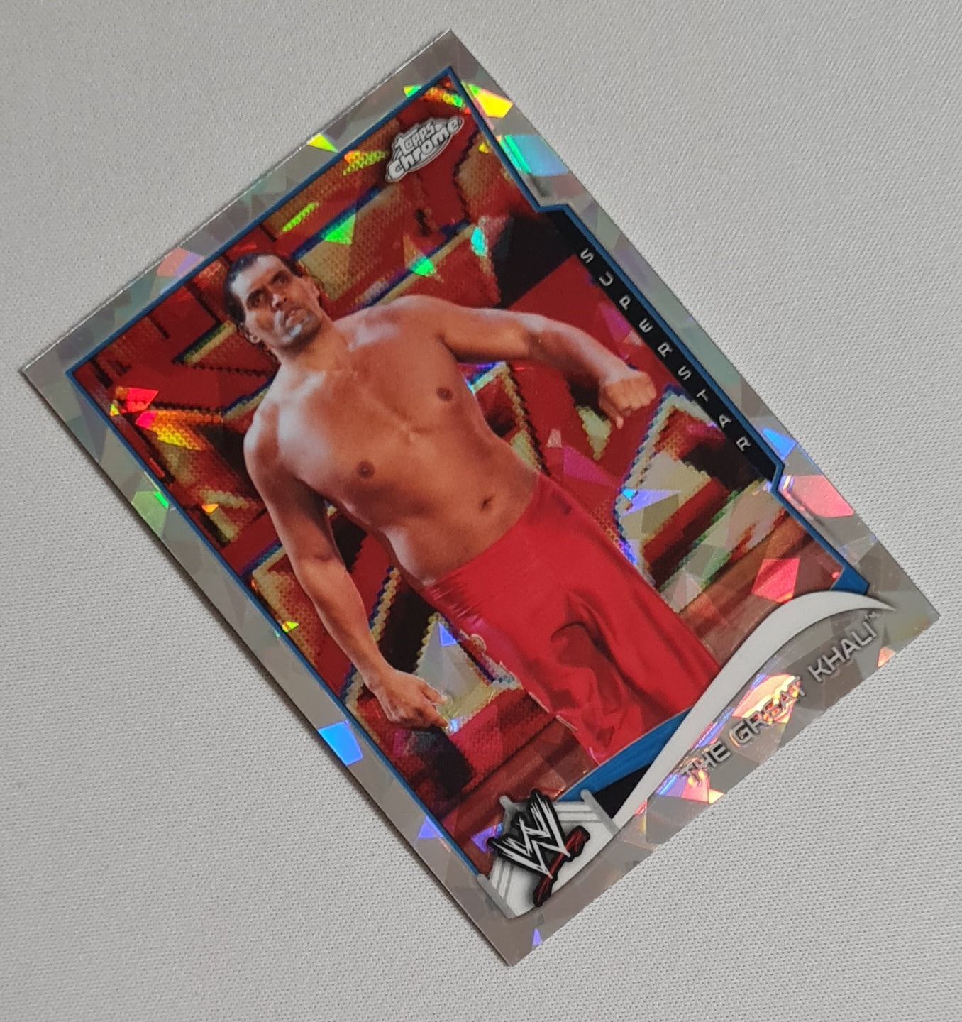 The Great Khali - 2014 Topps Chrome WWE Wrestling #68 Cracked Ice