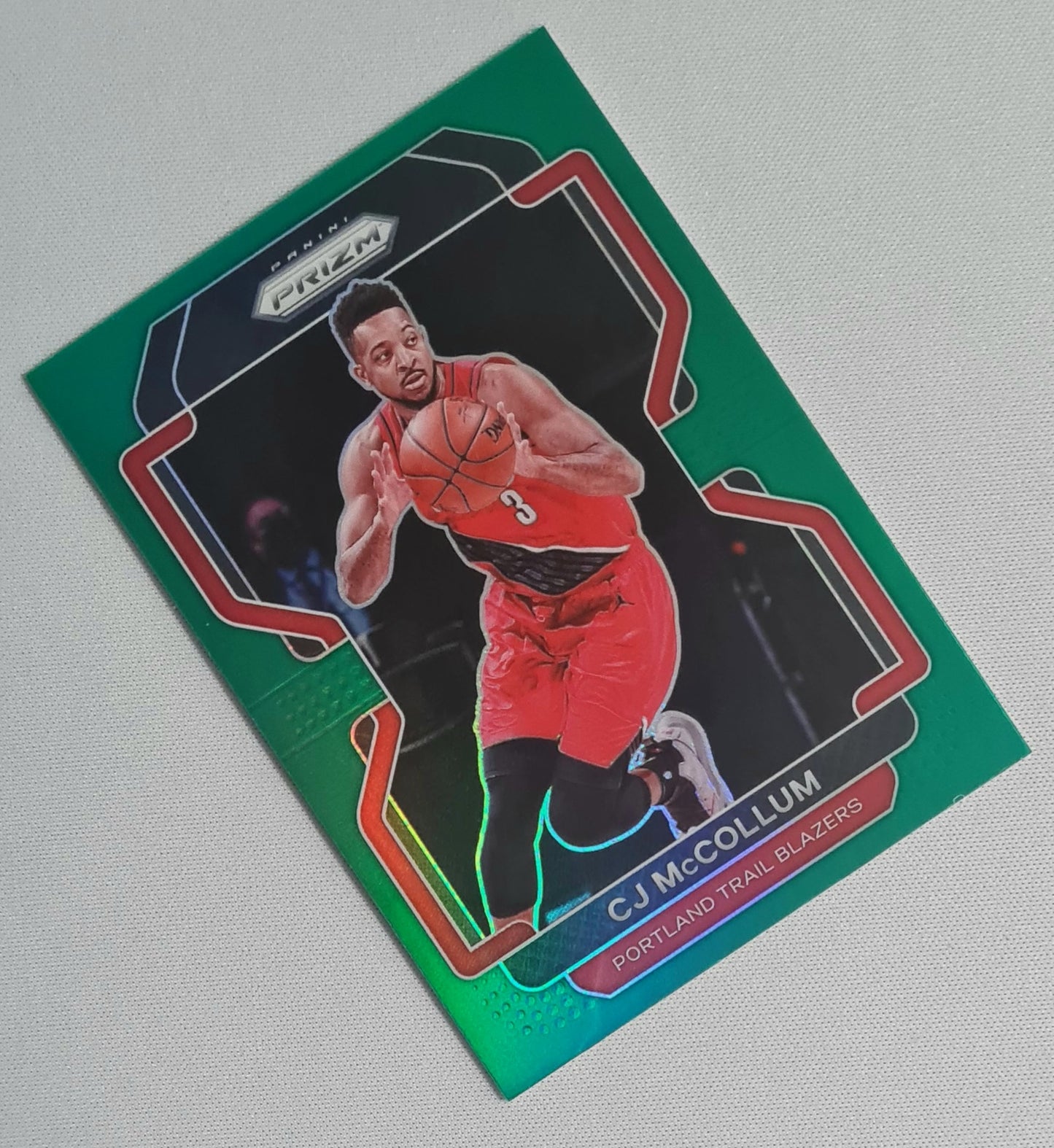 CJ McCollum - 2021/22 Panini Prizm Basketball NBA Portland Trail Blazers #22 Green Prizm