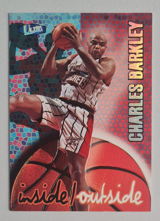 Charles Barkley - 1997 Fleer NBA Inside/Outside Houston Rockets 5 of 15 I/O