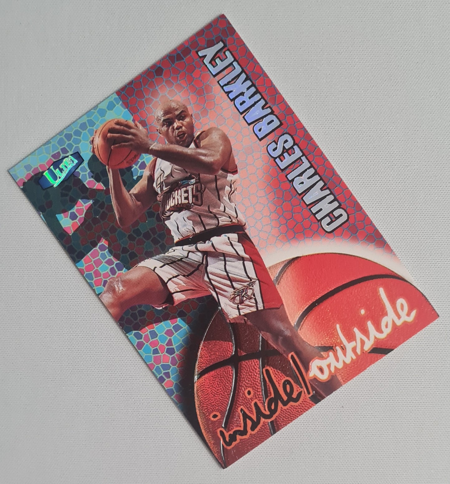 Charles Barkley - 1997 Fleer NBA Inside/Outside Houston Rockets 5 of 15 I/O