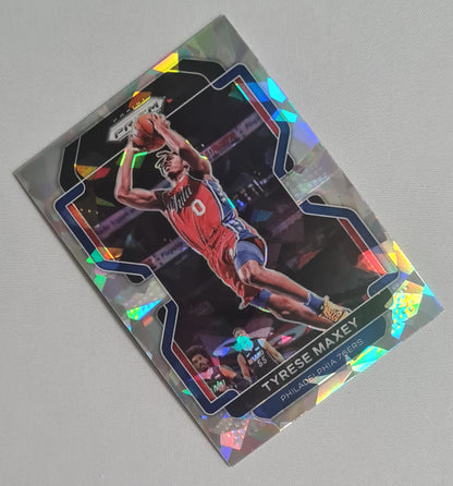Tyrese Maxey - 2021/22 Panini Prizm Basketball NBA Philadelphia 76-ers #28 Silver Cracked Ice