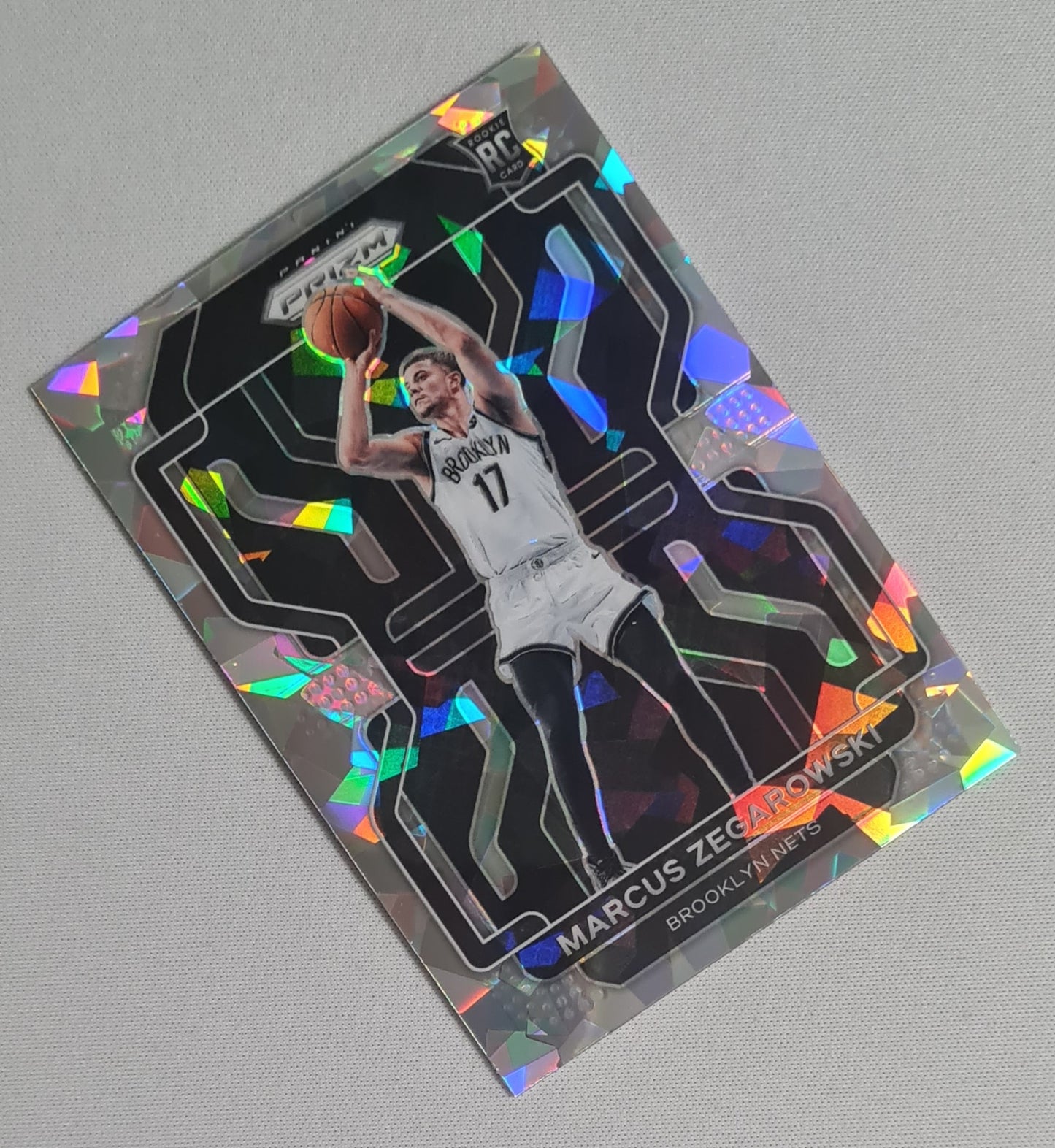 Marcus Zegarowski - 2021/22 Panini Prizm Basketball NBA Brooklyn Nets #300 Silver Cracked Ice