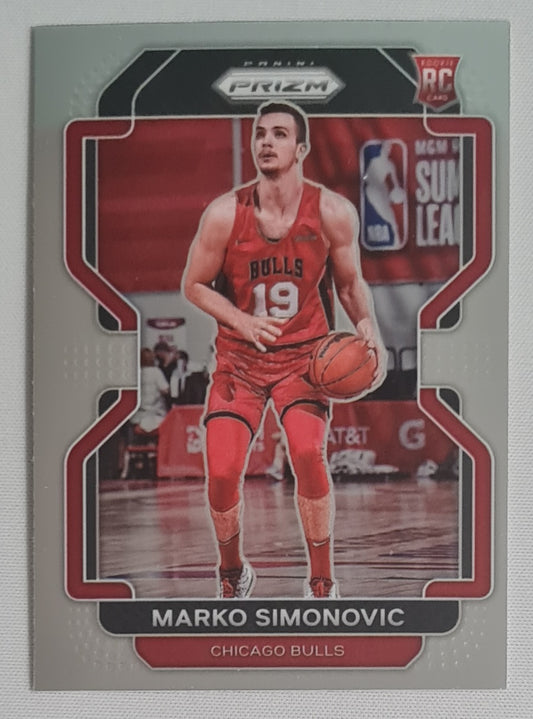 Marko Simonovic - 2021/22 Panini Prizm Basketball NBA Chicago Bulls (RC) #166