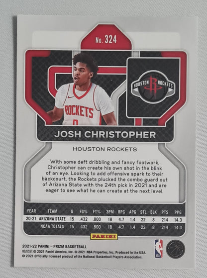Josh Christopher - 2021/22 Panini Prizm Basketball NBA Houston Rockets (RC) #324