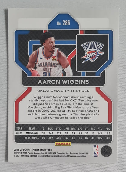 Aaron Wiggins - 2021/22 Panini Prizm Basketball NBA OKC Thunder (RC) #286