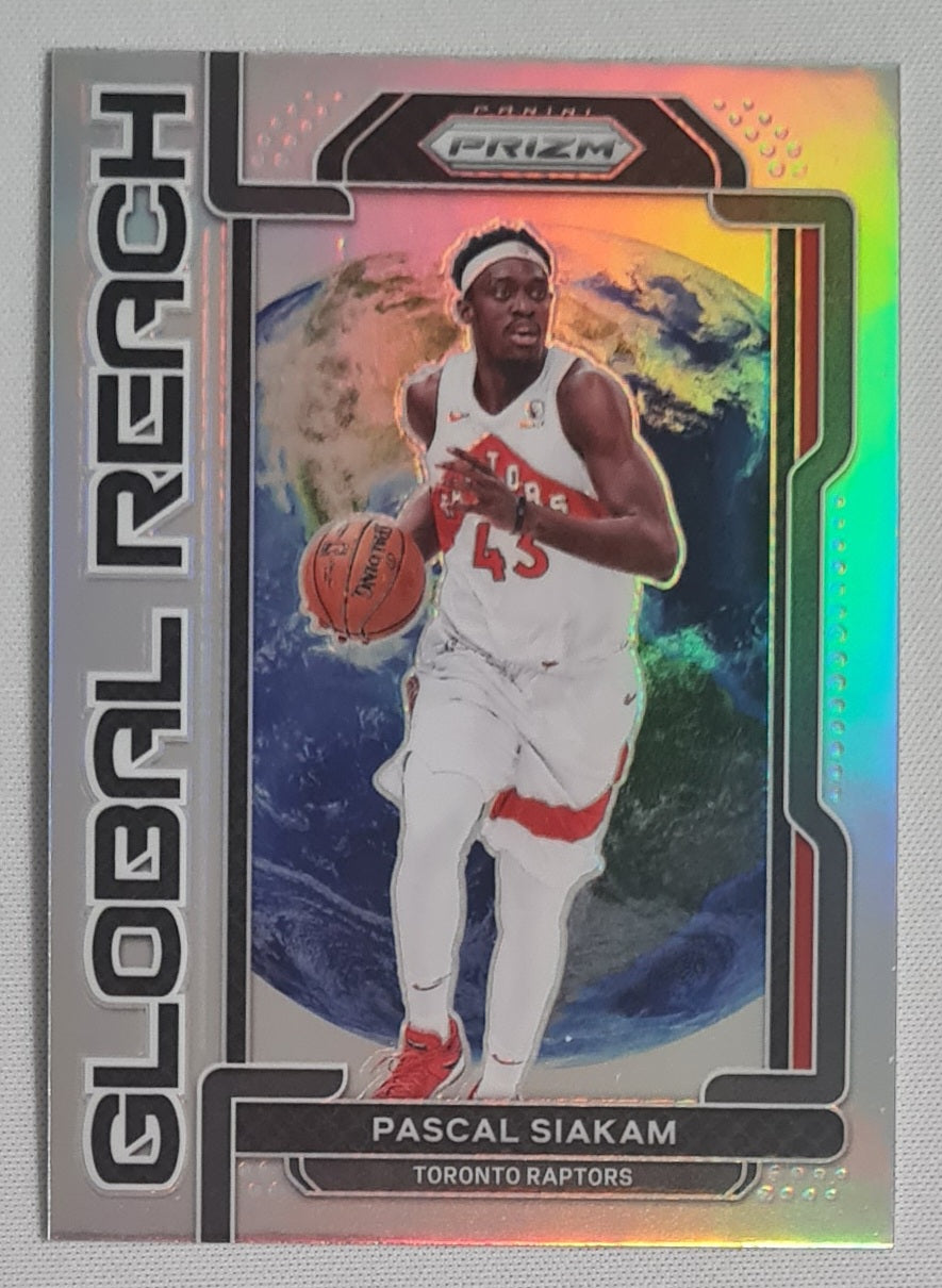 Pascal Siakam - 2021/22 Panini Prizm Basketball NBA Toronto Raptors Global Reach #7 Refractor