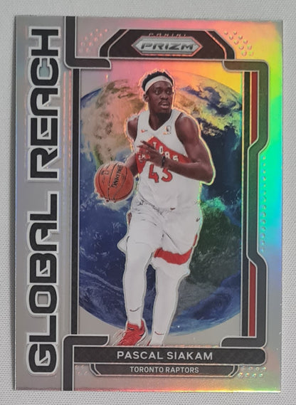 Pascal Siakam - 2021/22 Panini Prizm Basketball NBA Toronto Raptors Global Reach #7 Refractor